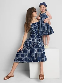 1.5-9yrs | Spaghetti Strap Embroidered Smock Dress