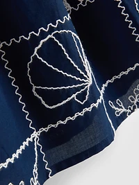 1.5-9yrs | Spaghetti Strap Embroidered Smock Dress