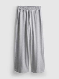 Cotton-Rich Wide-Leg Pleated Joggers