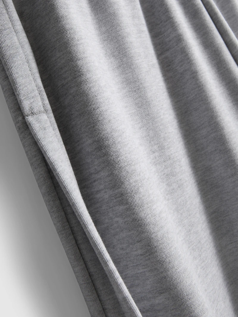 Cotton-Rich Wide-Leg Pleated Joggers