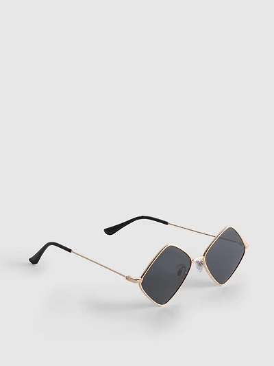 Metal Diamond Sunglasses