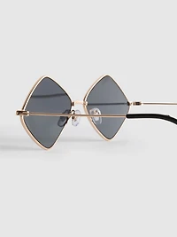 Metal Diamond Sunglasses