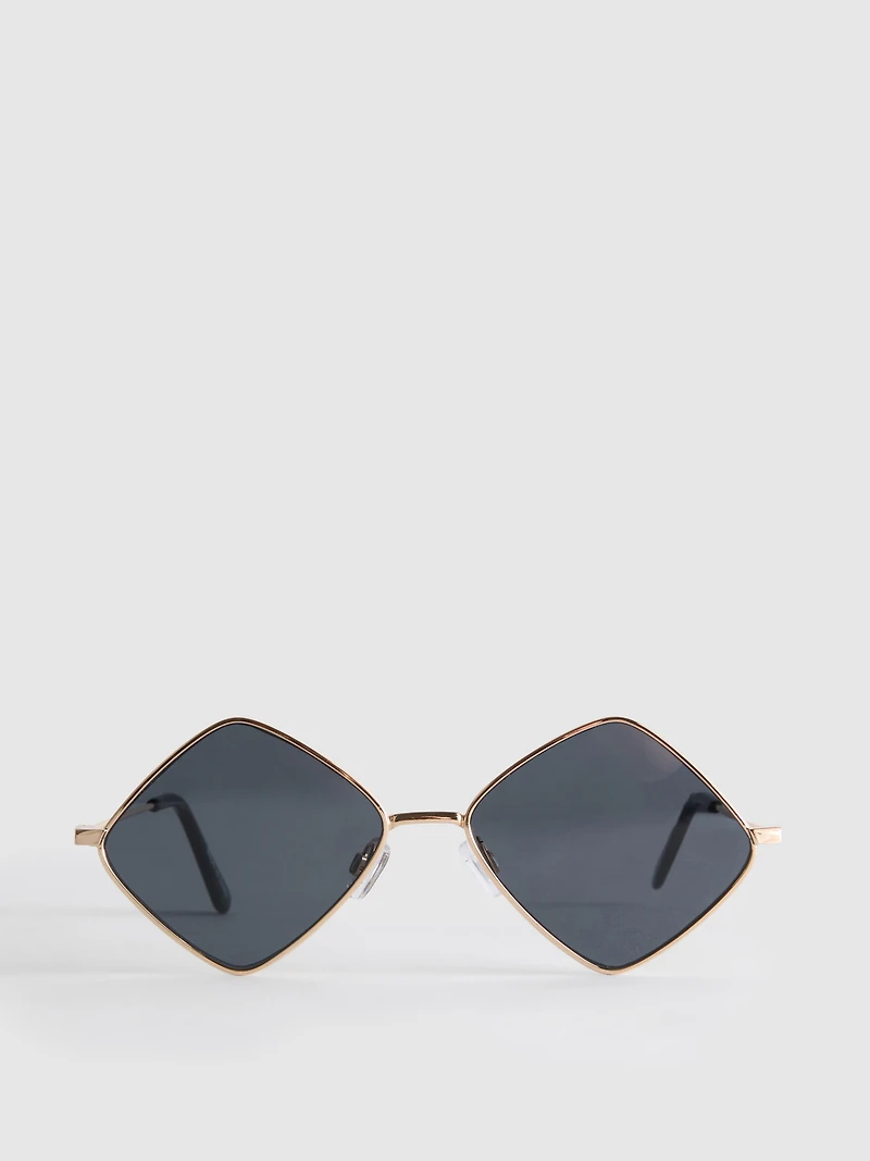 Metal Diamond Sunglasses