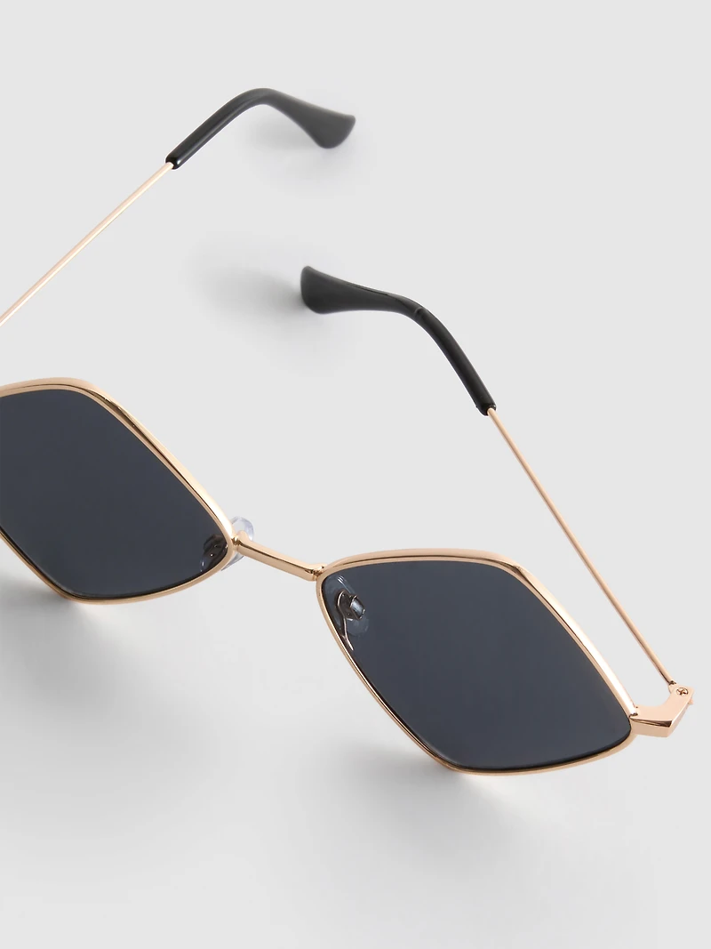 Metal Diamond Sunglasses