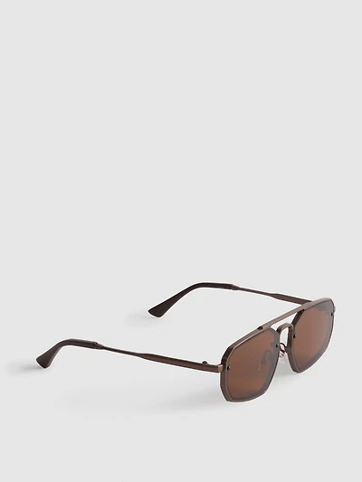 Metal Geometric Sunglasses