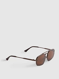 Metal Geometric Sunglasses