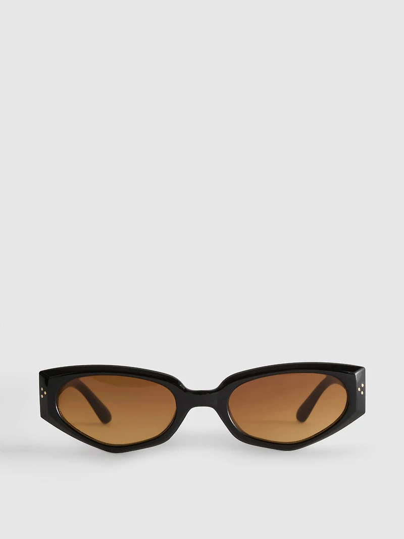 Hexagon Cat-Eye Sunglasses