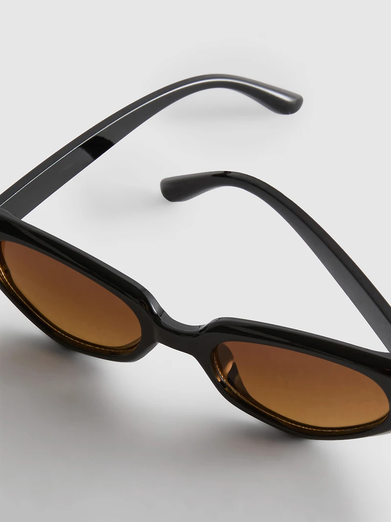 Hexagon Cat-Eye Sunglasses