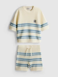 1.5-9yrs | Knit Top and Shorts Set