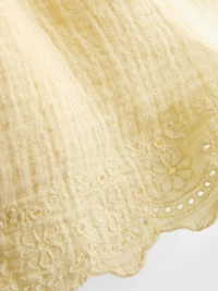 1.5-9yrs | Eyelet Scallop Trim Shorts