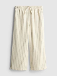 1.5-9yrs | Pinstripe Wide Leg Jeans