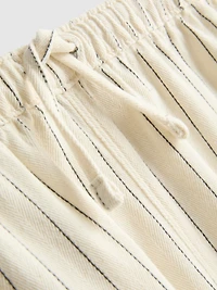 1.5-9yrs | Pinstripe Wide Leg Jeans
