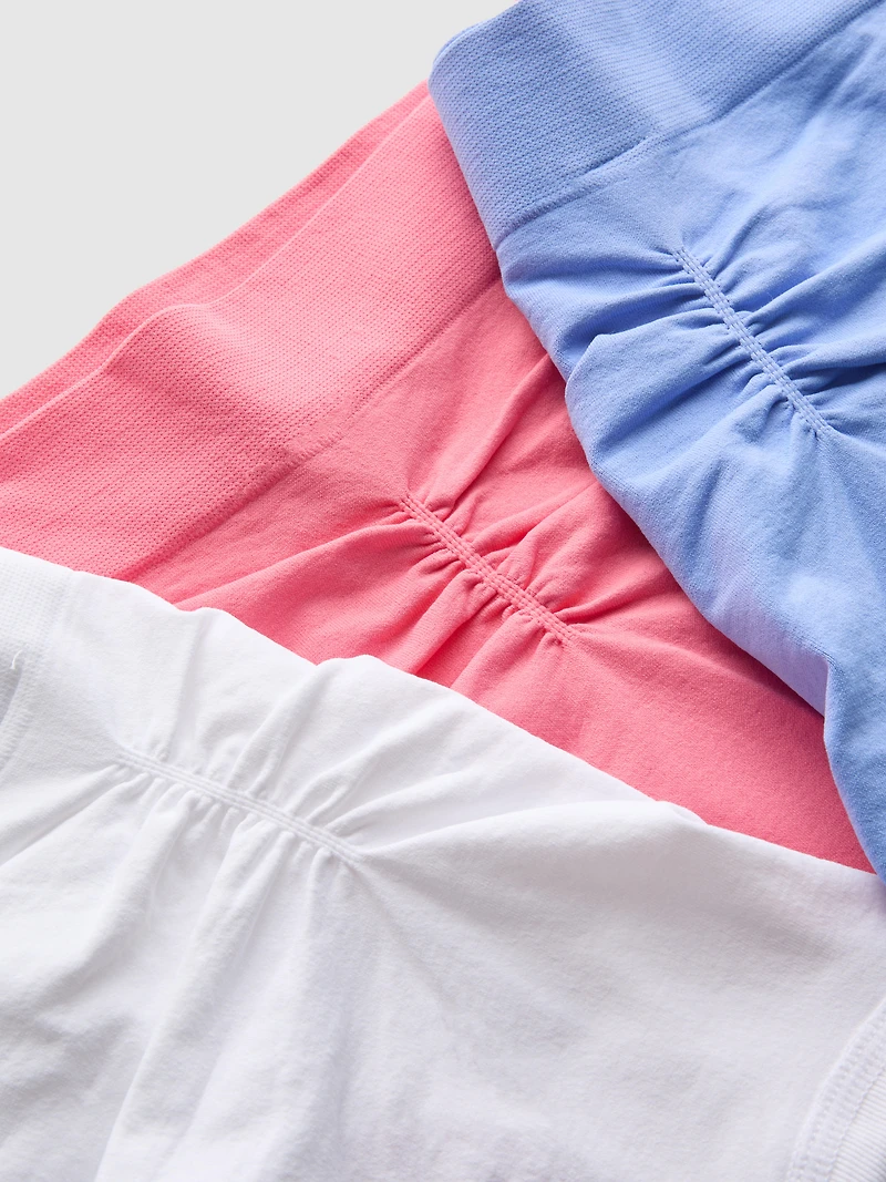 3pk Seamless Ruched Mini Briefs