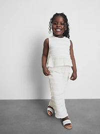 1.5-9yrs | Crinkle Textured Ruffle Pants