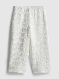 1.5-9yrs | Crinkle Textured Ruffle Pants
