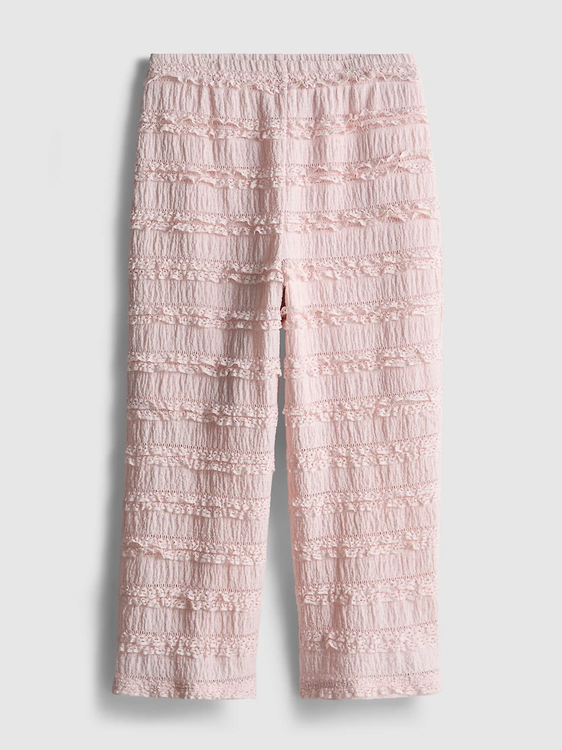 1.5-9yrs | Crinkle Textured Ruffle Pants