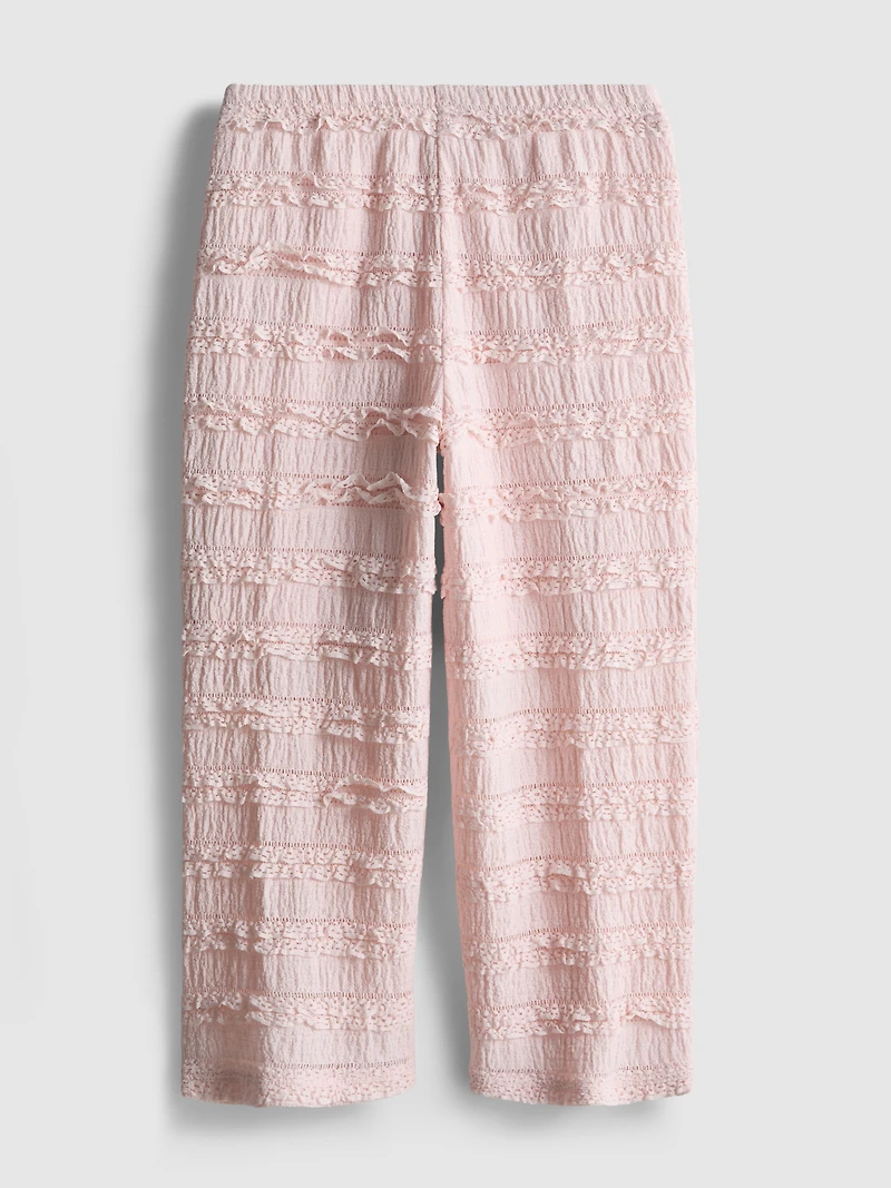 1.5-9yrs | Crinkle Textured Ruffle Pants