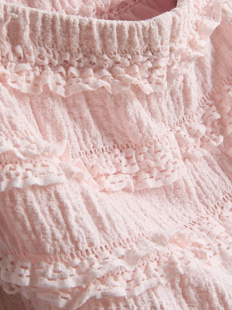 1.5-9yrs | Crinkle Textured Ruffle Pants
