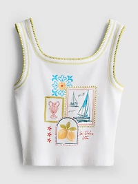 7-15yrs | Contrast Stitch Tank