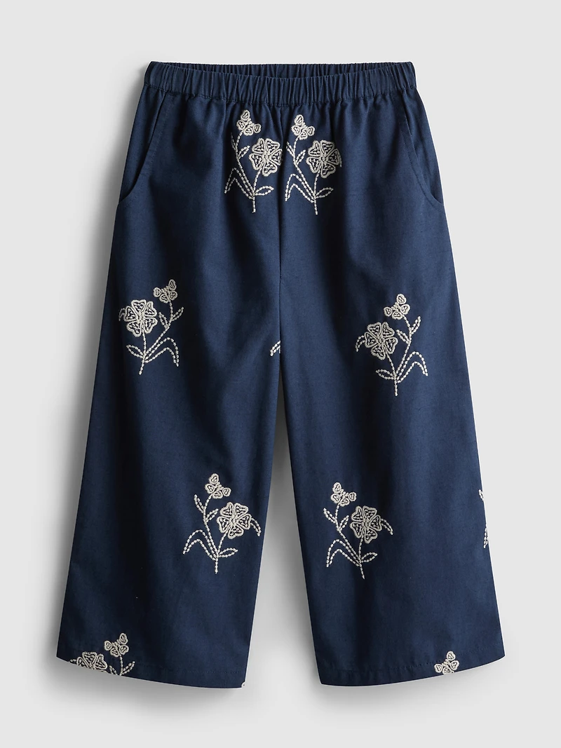 1.5-9yrs | Floral Embroidered Pants