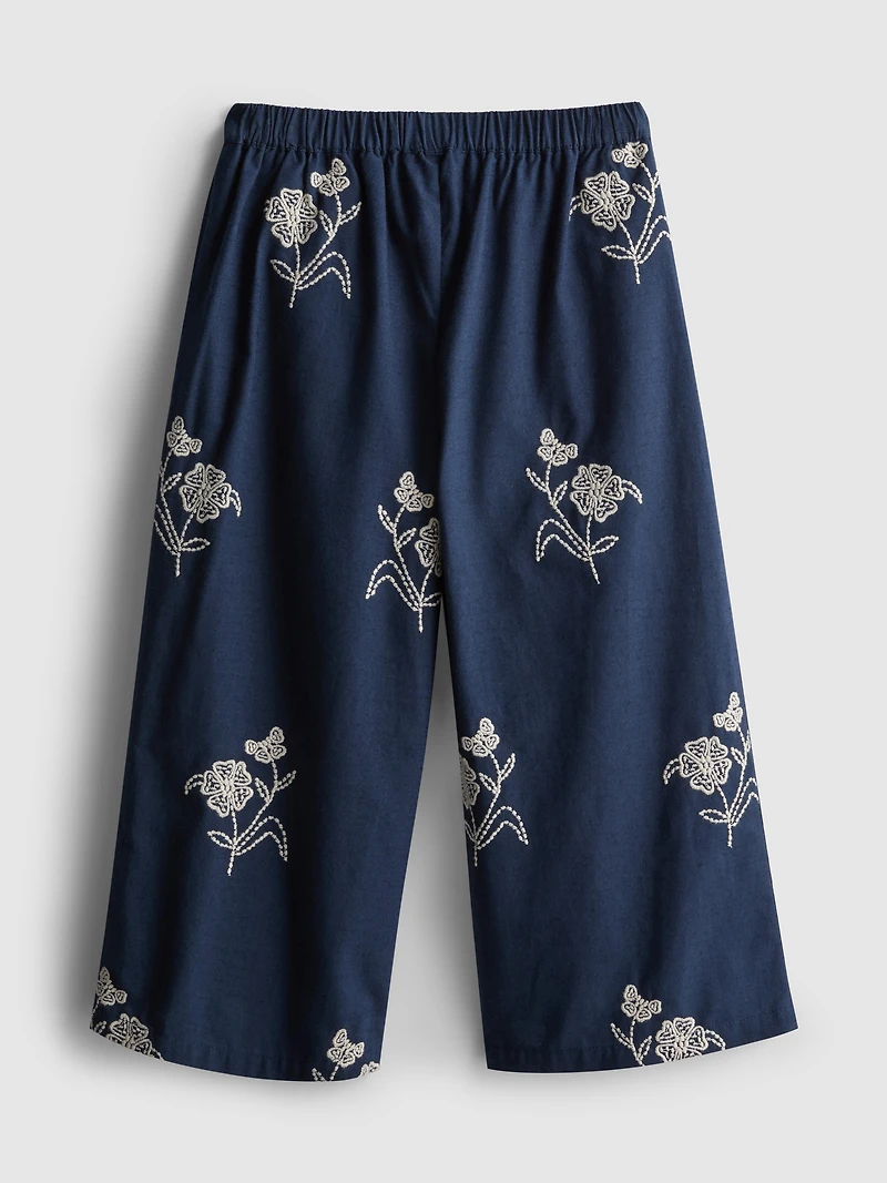 1.5-9yrs | Floral Embroidered Pants
