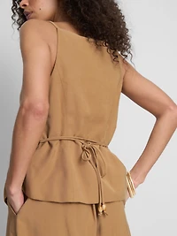Paula Echevarría Peplum-Hem Vest