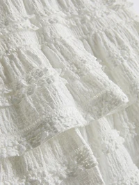 1.5-9yrs | Lace Trim Tiered Skort