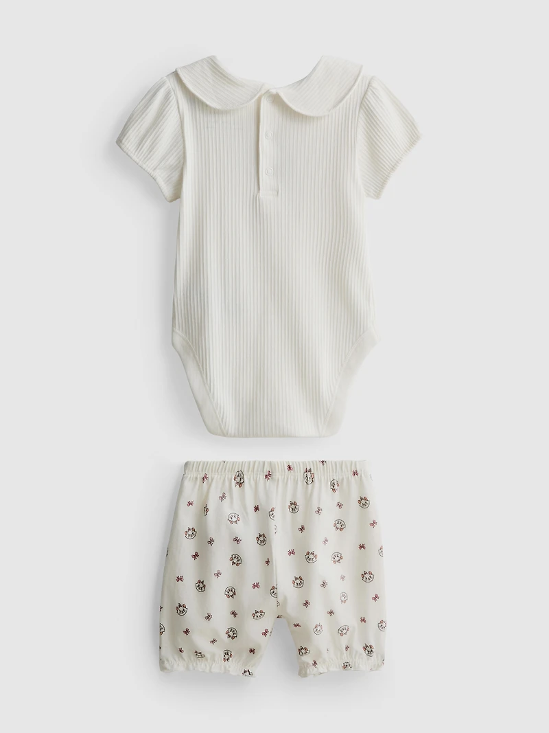 0-18mths | Disney’s The Aristocats Marie Bodysuit and Bloomers Newborn Set