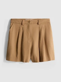Paula Echevarría Pleated Bermuda Shorts