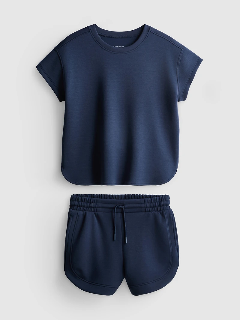 7-15yrs | Boxy T-Shirt and Runner Shorts Set