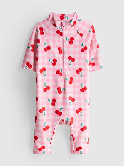 1.5-9yrs | Cherry Graphic Swimsuit