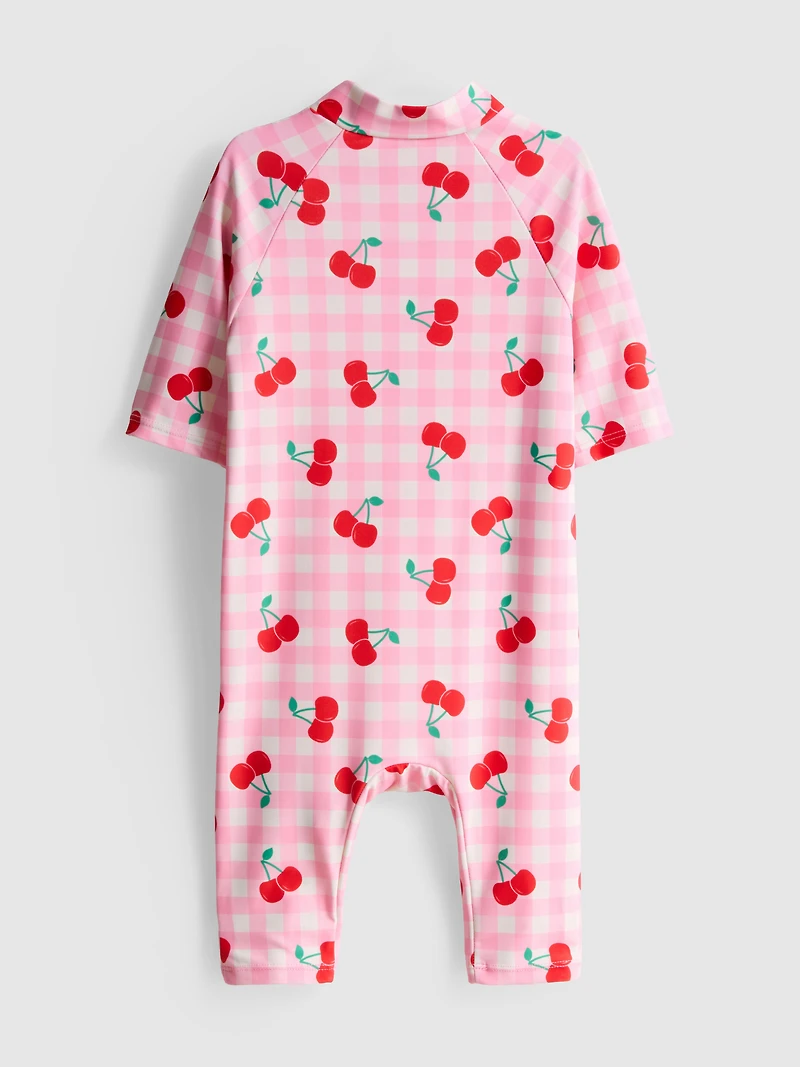 1.5-9yrs | Cherry Graphic Swimsuit
