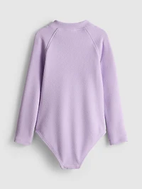 1.5-9yrs | Textured Long Sleeve Swimsuit