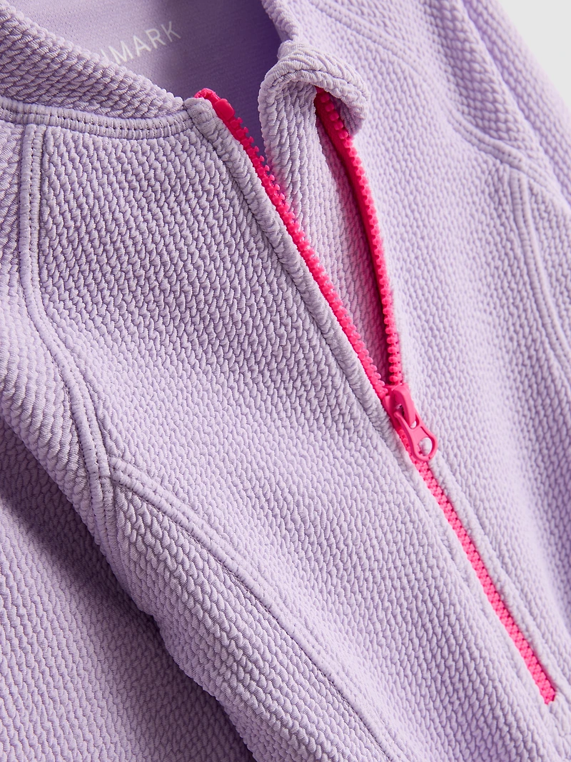 1.5-9yrs | Textured Long Sleeve Swimsuit
