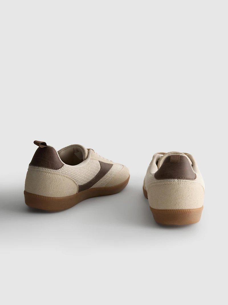 Gum-Sole Low-Top Sneakers