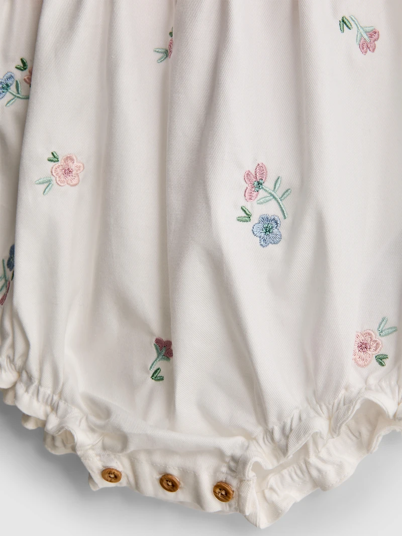 0-18mths | Knit Embroidered Newborn Romper