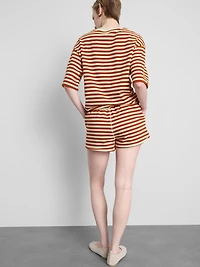 Cotton Rich Striped Jersey Shorts