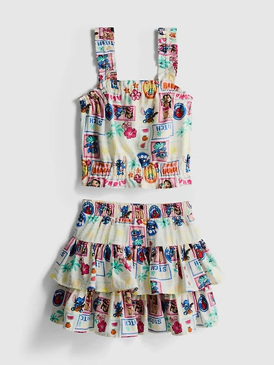 1.5-9yrs | Disney’s Stitch Top and Rara Skirt Set