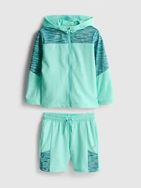 9yrs | Active Track Jacket and Shorts Set