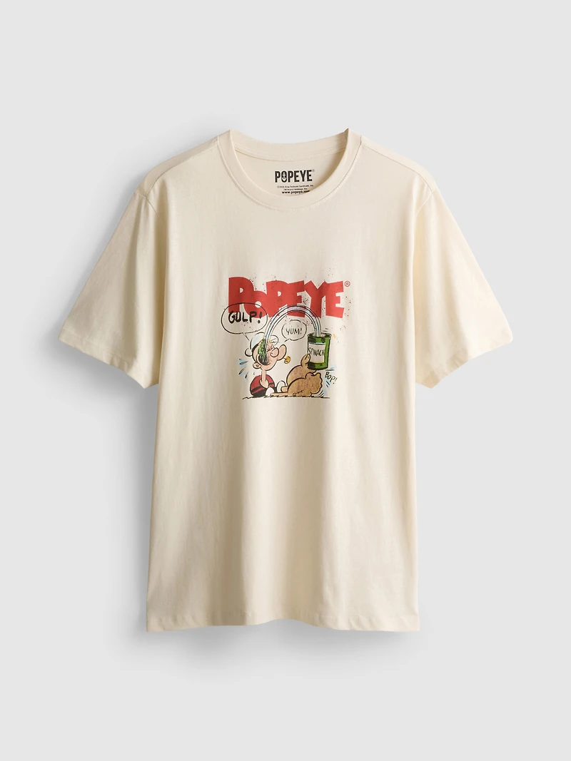 Popeye Pure Cotton Graphic T-Shirt