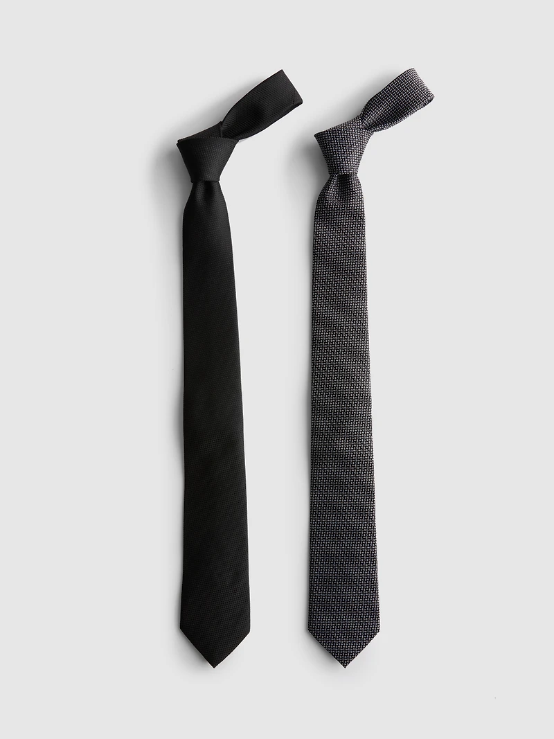 2-Pack Textured Ties