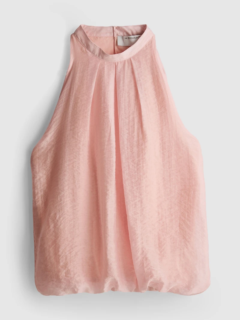 The Edit Draped Halter-Neck Air Flow Blouse