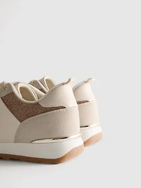 Diamanté Detail Low-Top Sneakers