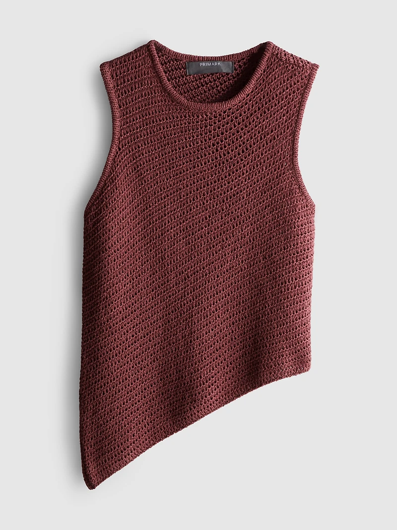 Paula Echevarría Knitted Asymmetrical Top
