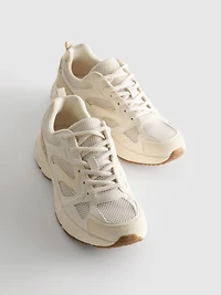 Chunky Mesh Panel Sneakers