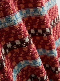 Paula Echevarría Crochet V-Neck Maxi Dress