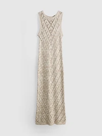 Geometric Crochet Maxi Dress