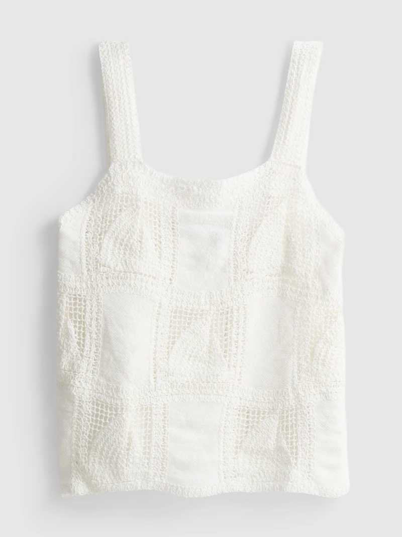 Cotton Rich Crochet Cami Top