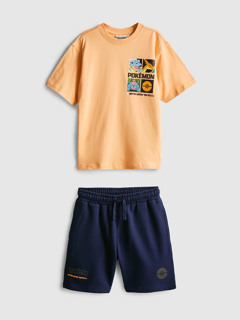 7-15yrs | Pokémon T-Shirt and Shorts Set