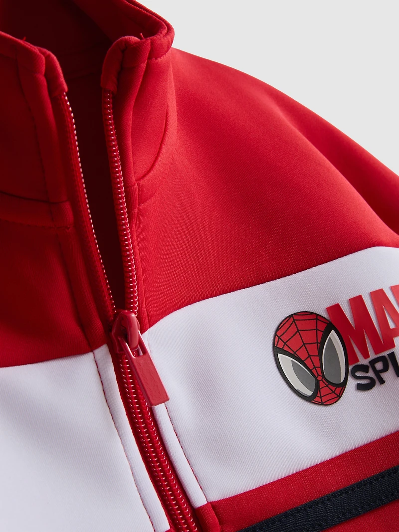 1.5-9yrs | MARVEL Spider-Man Zip-Up Funnel Neck Sweatshirt